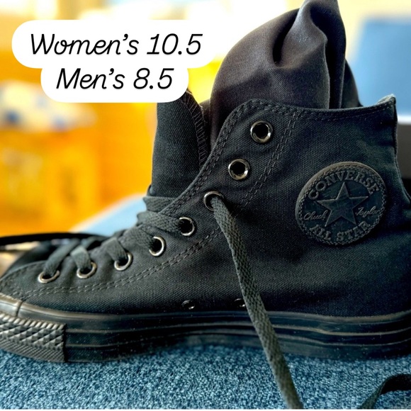 Converse Black Sneakers - New - Picture 1 of 12